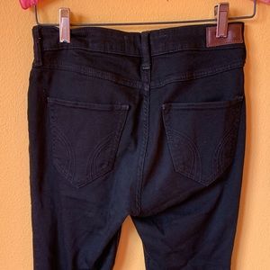 Hollister black high rise skinny jeans